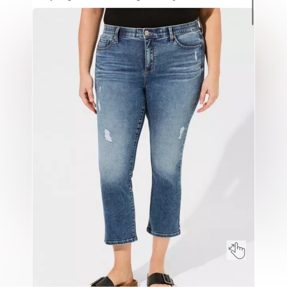 Torrid Size 26R: Blue High-Rise Sky High Kick-boot Jeans - Picture 2 of 7